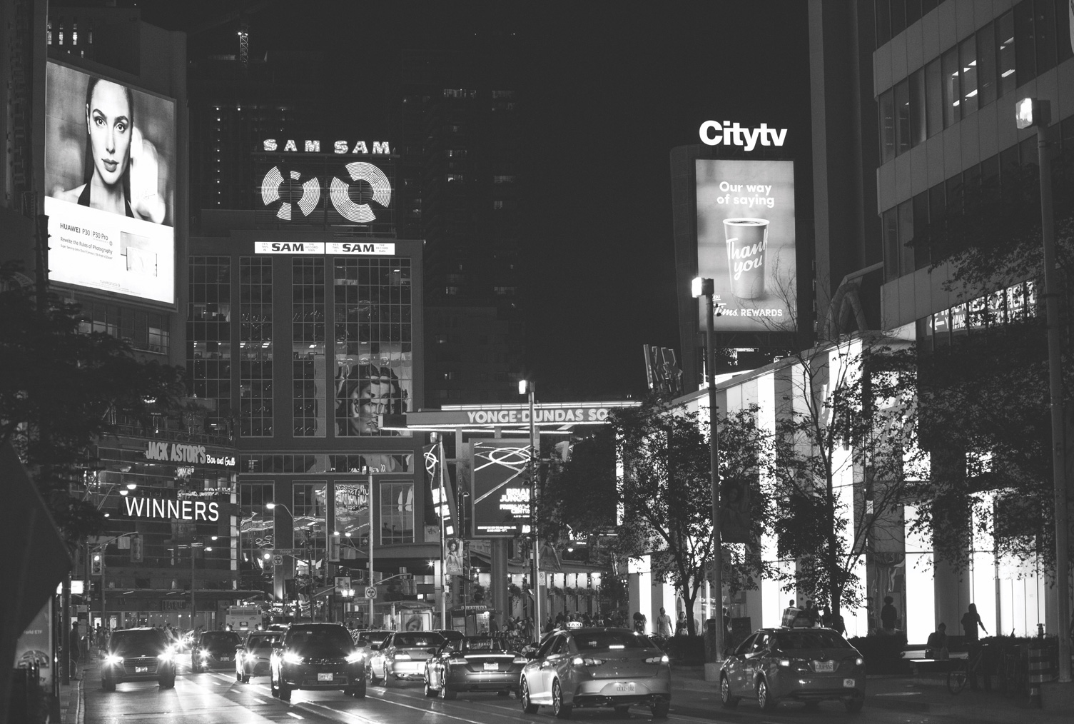 Toronto streets in black and white - The One