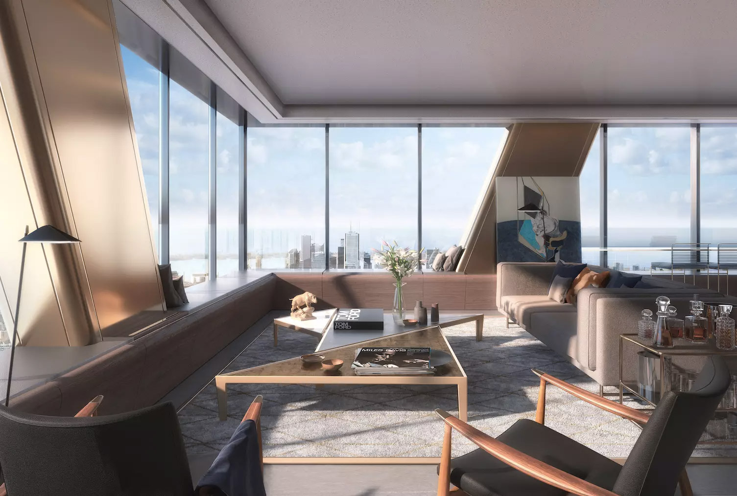 The view of a penthouse interior - The One